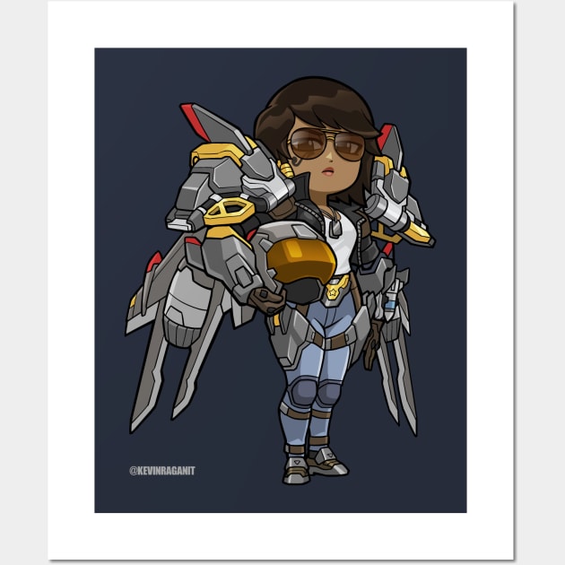 Aviator Pharah Wall Art by fallerion